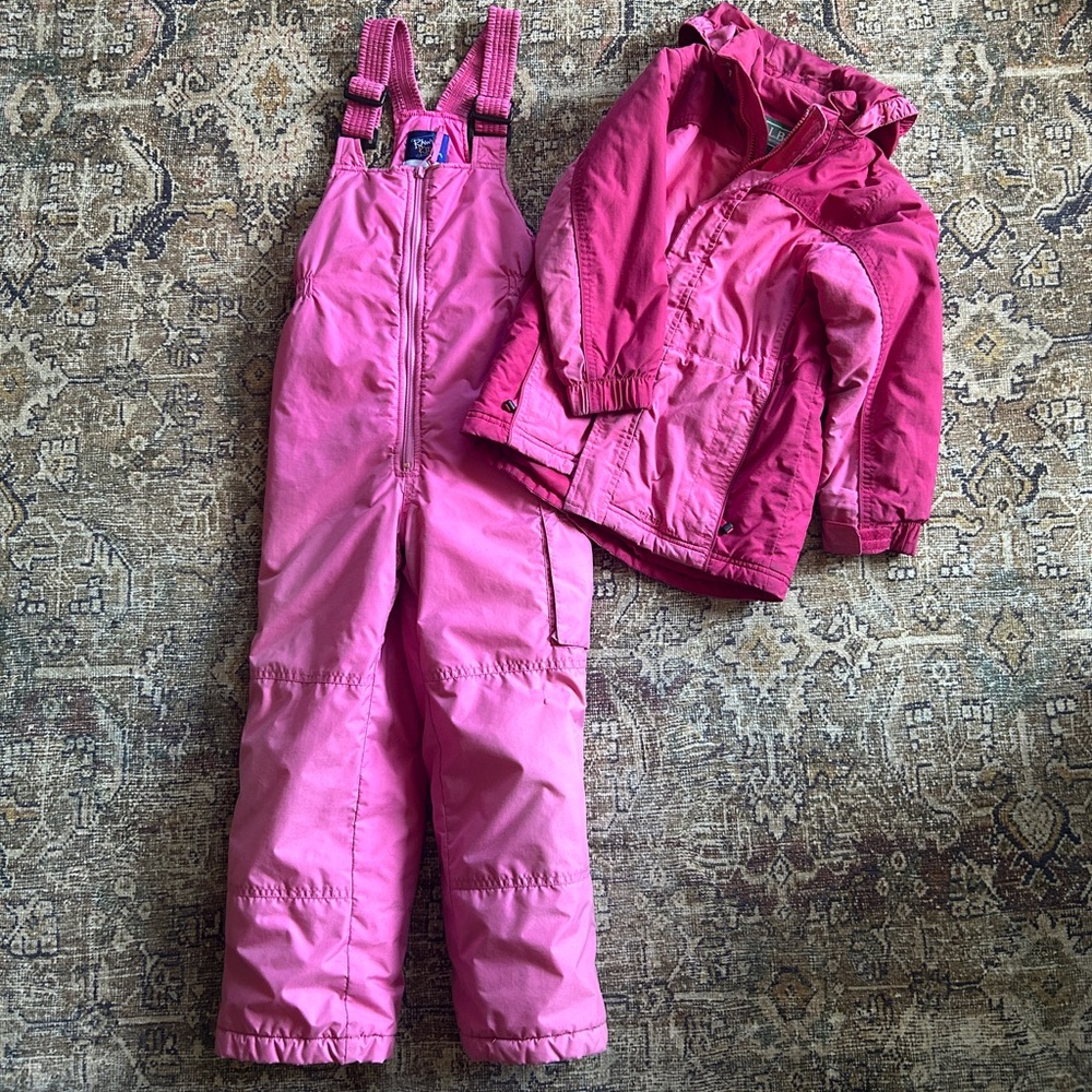 Girls Snow Bibs and Coat